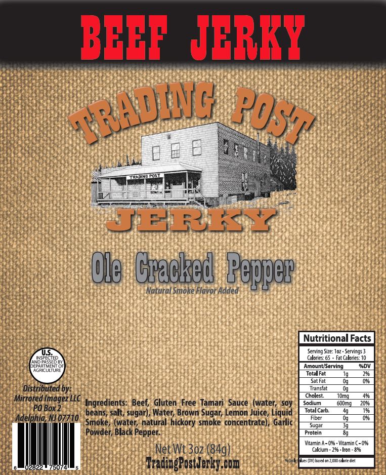 Ole Cracked Pepper Brisket Beef Jerky (Gluten Free)